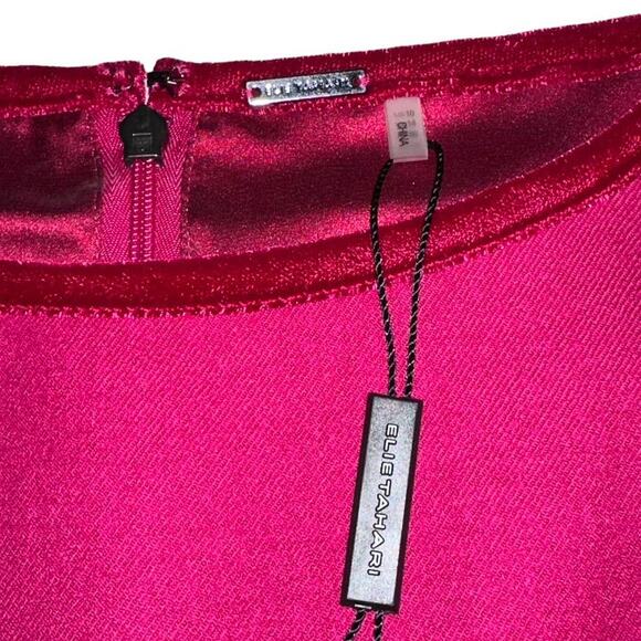 NWT Elie Tahari Red Jonas Wool Dress Size US 10 - Picture 8 of 14